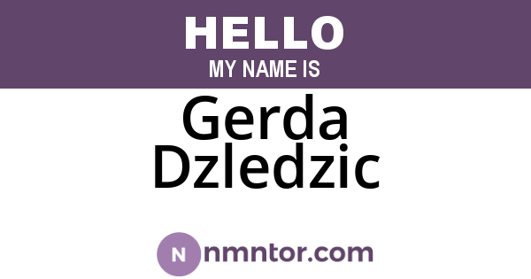 Gerda Dzledzic
