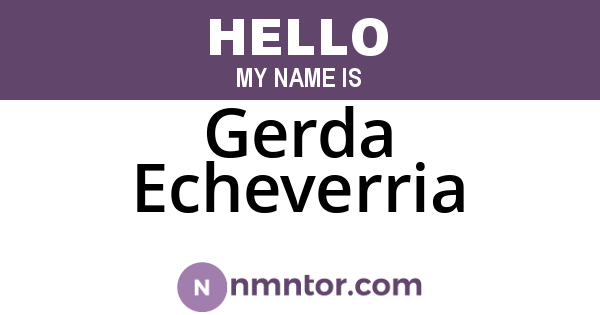 Gerda Echeverria
