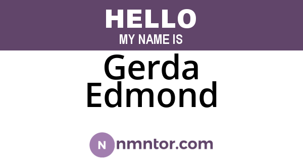 Gerda Edmond