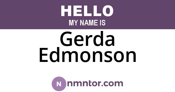 Gerda Edmonson