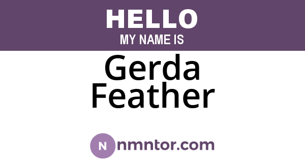 Gerda Feather