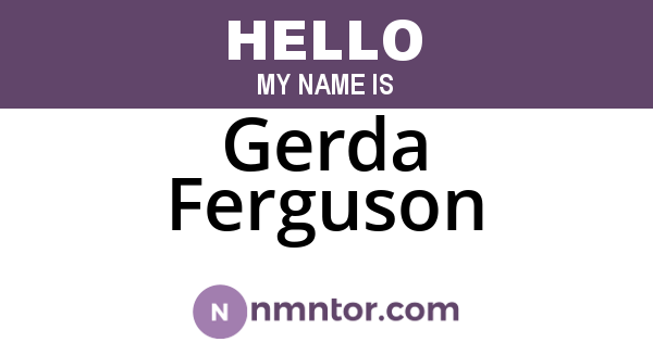 Gerda Ferguson