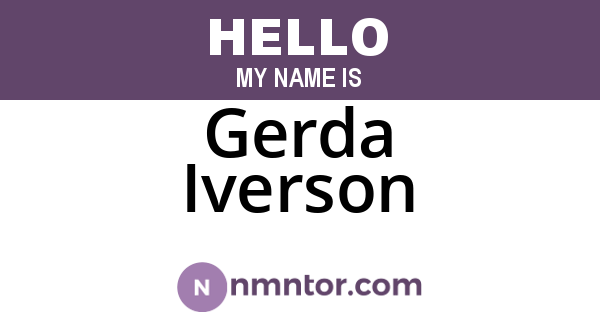 Gerda Iverson