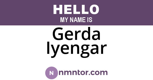 Gerda Iyengar