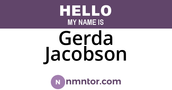 Gerda Jacobson