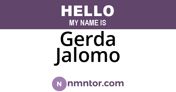 Gerda Jalomo