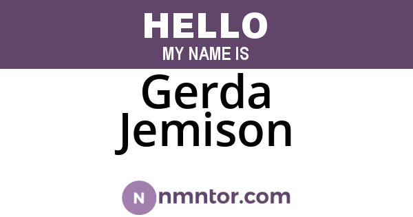 Gerda Jemison