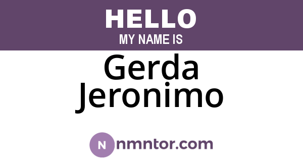 Gerda Jeronimo