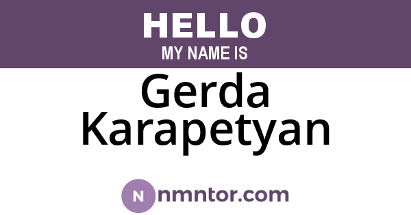 Gerda Karapetyan