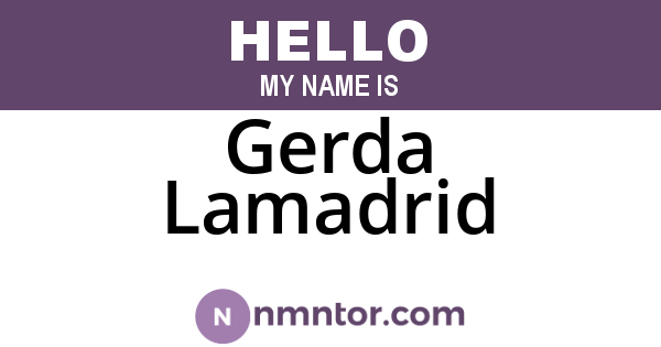 Gerda Lamadrid