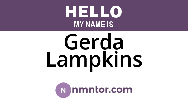Gerda Lampkins
