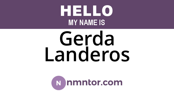 Gerda Landeros