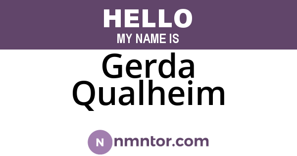 Gerda Qualheim