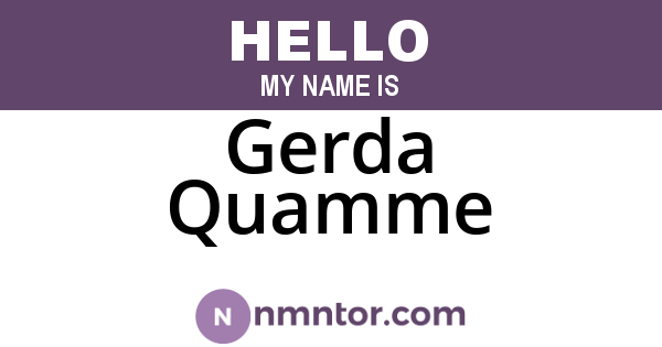 Gerda Quamme