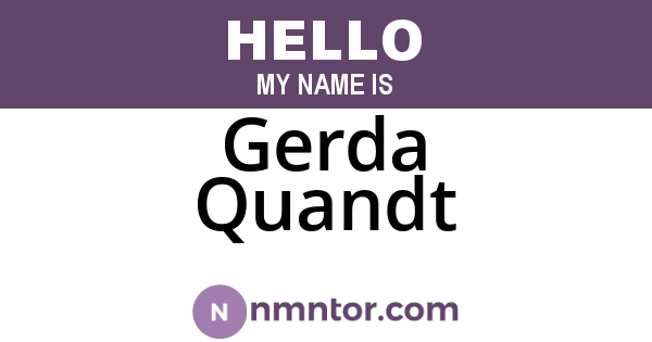 Gerda Quandt