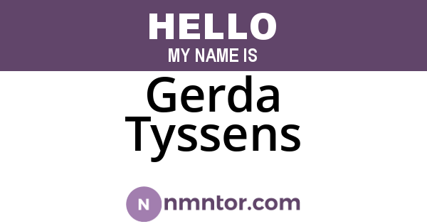 Gerda Tyssens
