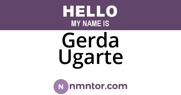 Gerda Ugarte