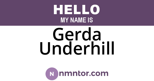 Gerda Underhill