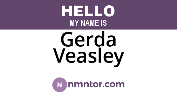 Gerda Veasley