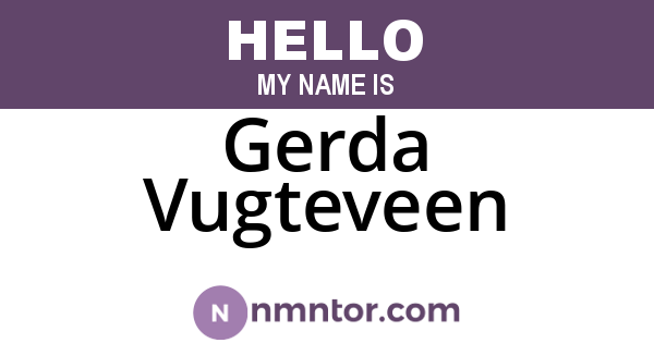 Gerda Vugteveen