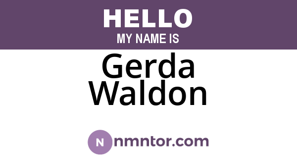 Gerda Waldon