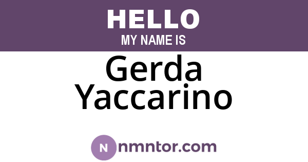 Gerda Yaccarino