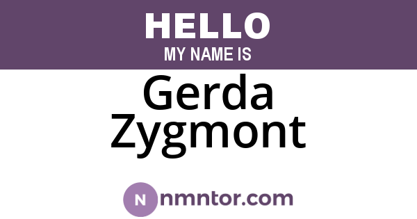 Gerda Zygmont
