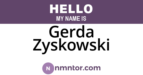 Gerda Zyskowski