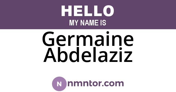 Germaine Abdelaziz