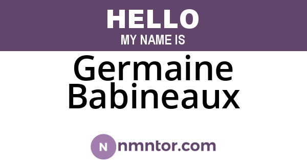 Germaine Babineaux