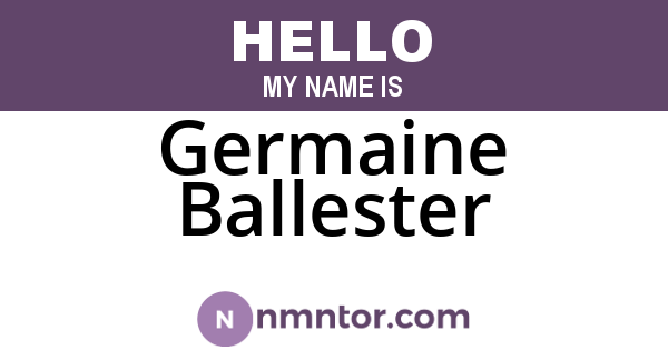 Germaine Ballester