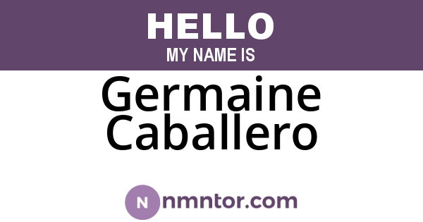 Germaine Caballero