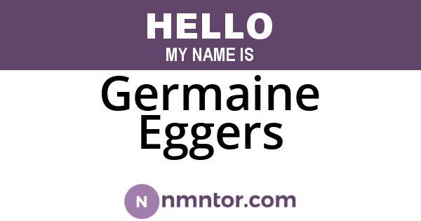 Germaine Eggers