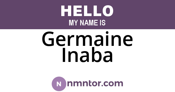 Germaine Inaba
