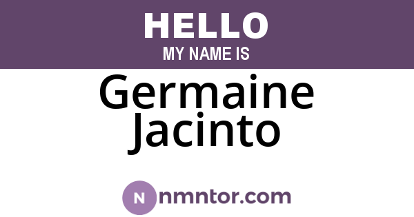 Germaine Jacinto