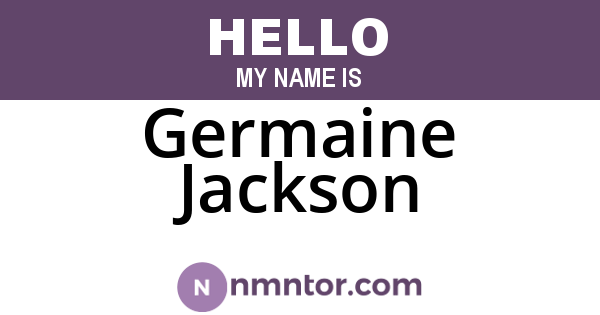 Germaine Jackson