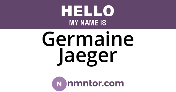Germaine Jaeger
