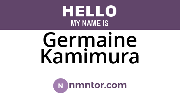 Germaine Kamimura
