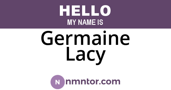 Germaine Lacy
