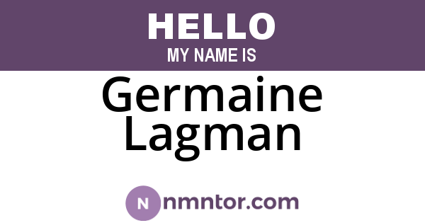 Germaine Lagman