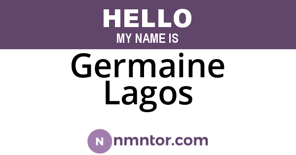 Germaine Lagos