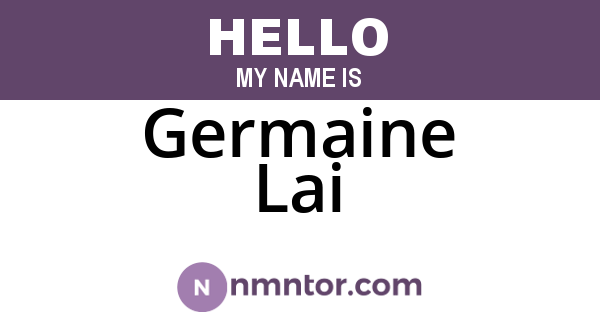 Germaine Lai