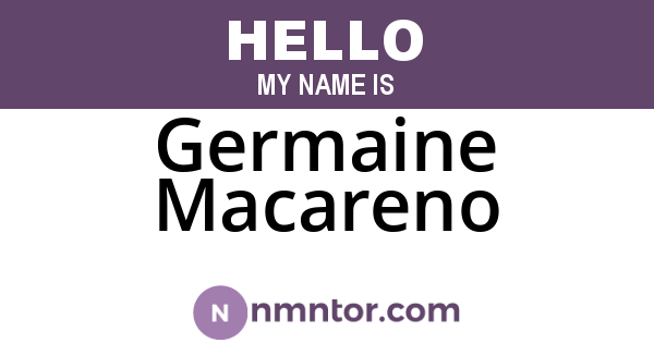 Germaine Macareno