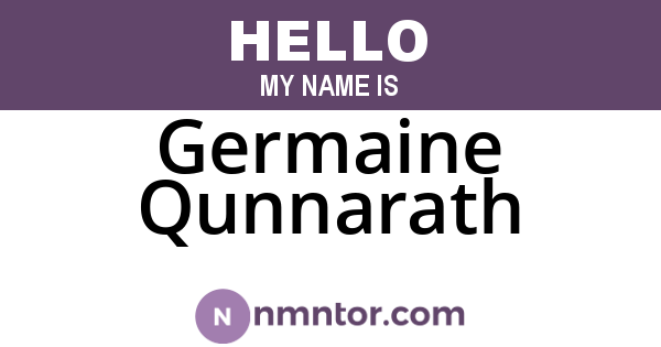 Germaine Qunnarath