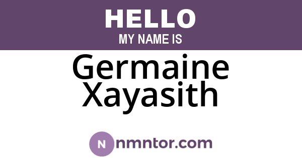 Germaine Xayasith