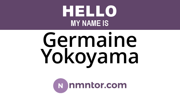 Germaine Yokoyama