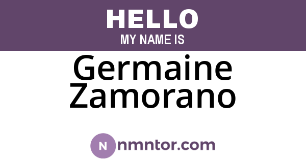 Germaine Zamorano