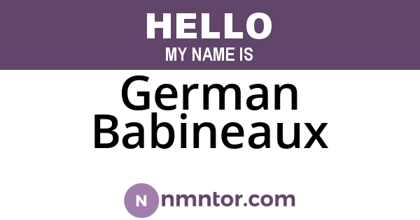 German Babineaux