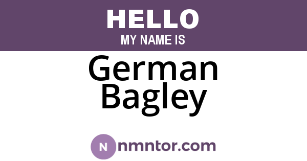German Bagley