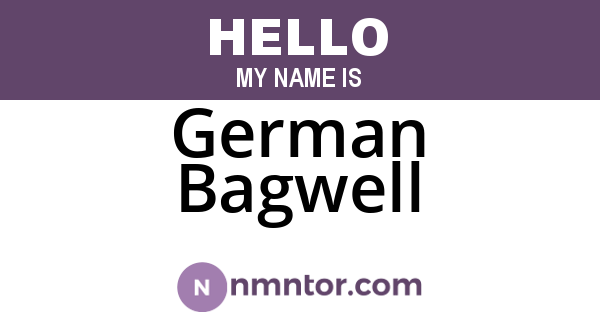 German Bagwell